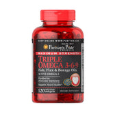 Puritan's Pride Triple Omega 3.6.9-40Serv.-120Soft Gels