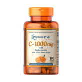 Puritan's Pride C-1000mg-100Serv.-100 Coated Caplets
