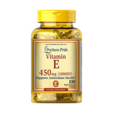 Puritan's Pride Vitamin E 450Mg(1000IU)Supports Antioxidant Health-100Serv.-100Rapid Release Softgels