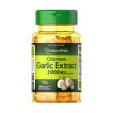 Puritan's Pride Odorless Garlic Extract 1000MG-100Serv.-100Rapid Release Softgels