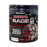 Enhanced Ramys Rage Stim Reloaded Professional Pre-Workout-30Serv.-217.5G.-Grape