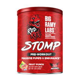 Big Ramy Labs Red Rex Stomp Pre-Workout Massive Pumps & Endurance-26Serv.-455G