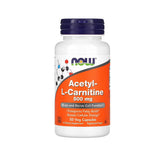 Now Foods Acetyl-L-Carnitine-500MG.-25Serv-50Veg Capsules.