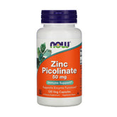 Now Foods Zinc Picolinate 50MG 120Serv.-120Veg Caps.
