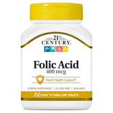 21st Century Folic Acid 400 mcg.-250Tablets