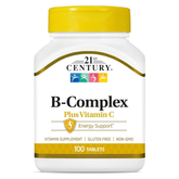 21st Century Healthcare B Complex Plus Vitamin C.-100 Tablets