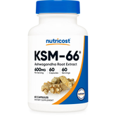 Nutricost KSM-66 Ashwagandha Root Extract -600 mg-60Serv.-60Caps