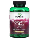 Swanson Glucosamine Sulfate 2KCI 500mg-250Serv-250 Capsules