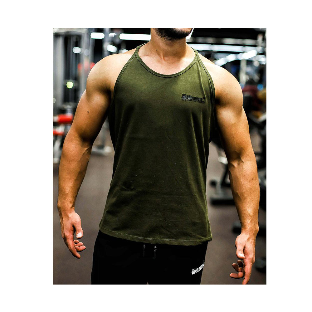 Max Muscle  T Shirt Cut X Kaki
