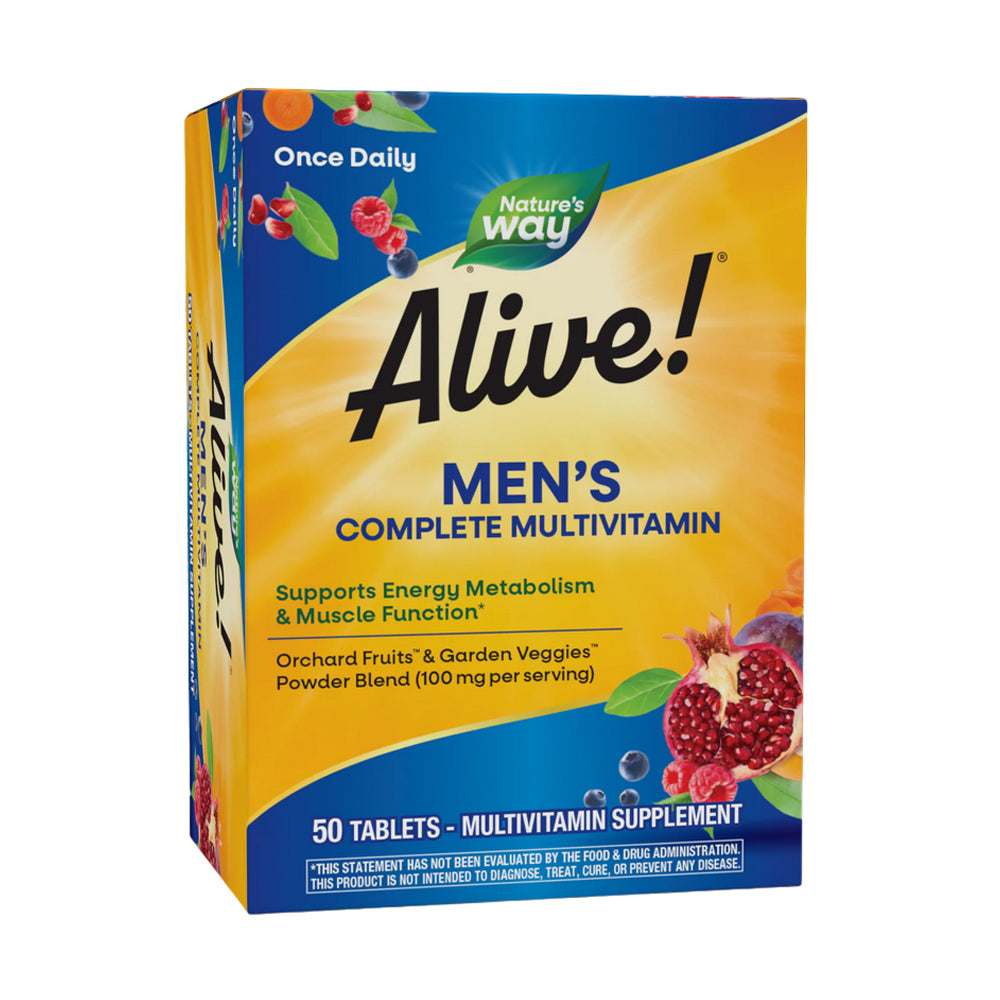 Nature’s Way Alive! Men’s Complete Multivitamin 50 Serv.-50 Tablets.