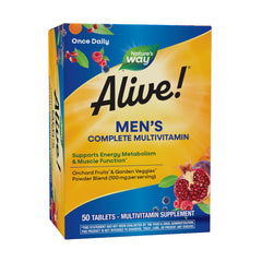 Nature’s Way Alive! Men’s Complete Multivitamin 50 Serv.-50 Tablets.