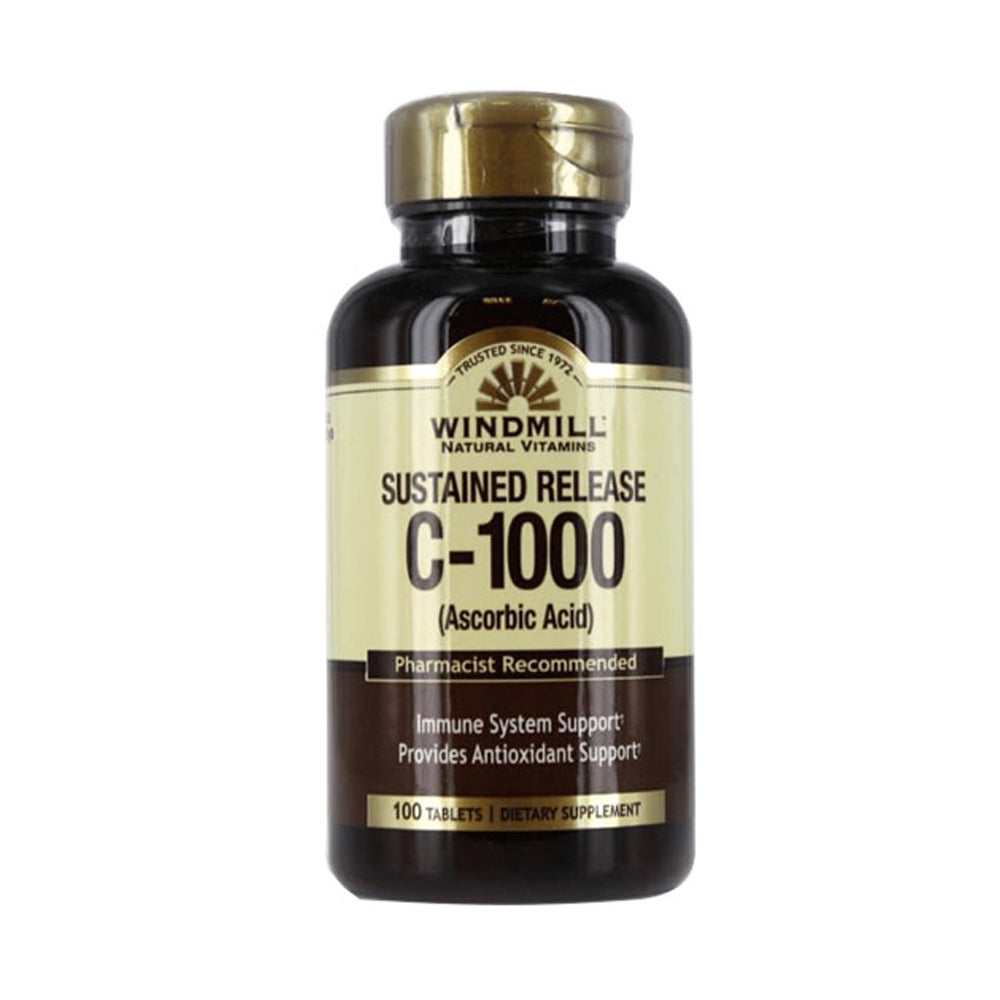 Windmill natural vitamins sustained Release C-1000-100Serv.-100Tabs.