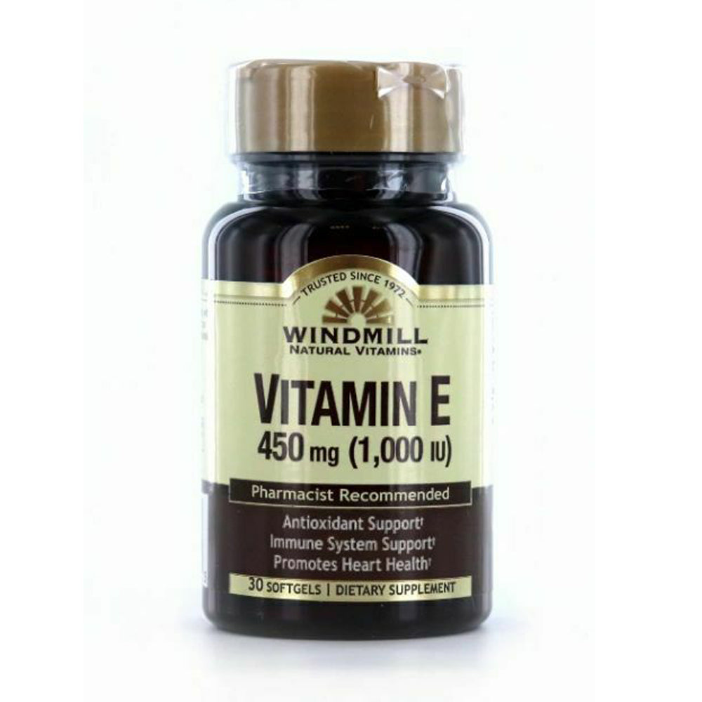 Windmill Natural vitamins Vitamin E 450mg-30Serv.-30Softgels