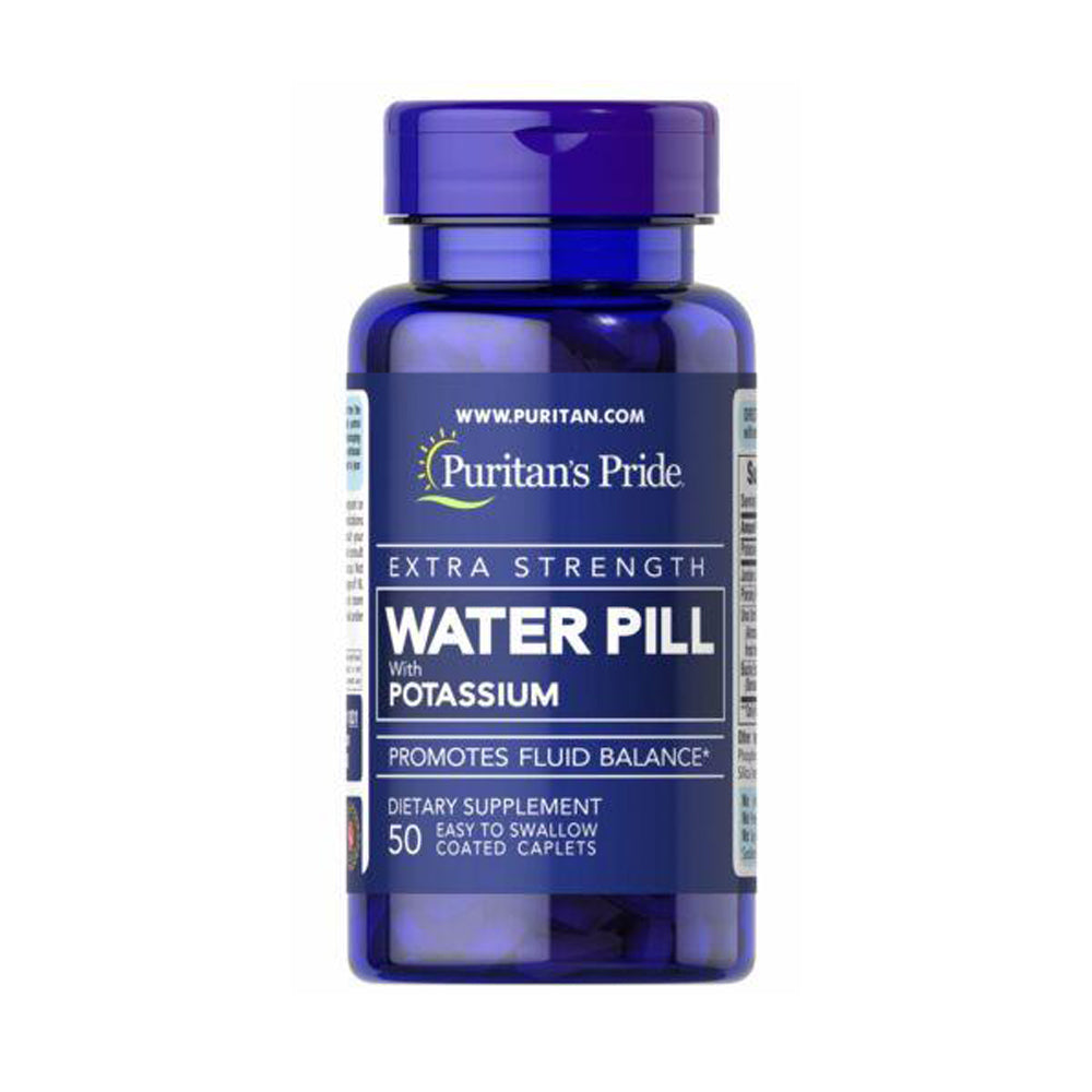 Puritan's Pride Water Pill With Potassium-50Serv.-50Coated Caplets