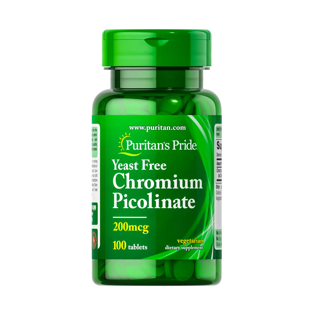 Puritan's Pride Chromium Picolinate 200m-100Serv.-100Tabs.