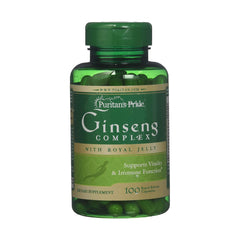 Puritan's Pride Ginseng Complex With Royal Jelly-100Serv.-100Caps