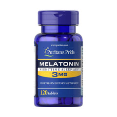 Puritan’s Pride Melatonin 3Mg Night Time Sleep Aid-120Serv.-120Tabs