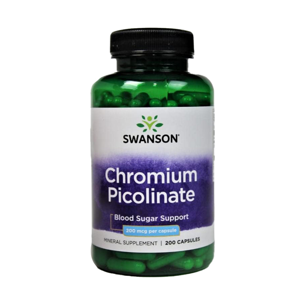 Swanson Chromium Picolinate 200mg.-100Serv.-100Capsules