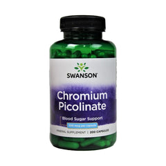Swanson Chromium Picolinate 200mg.-100Serv.-100Capsules