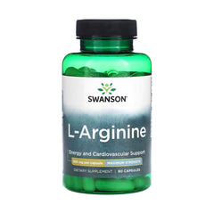Swanson Maximum Strength L-Arginine 850MG.-90Serv.-90Capsules.