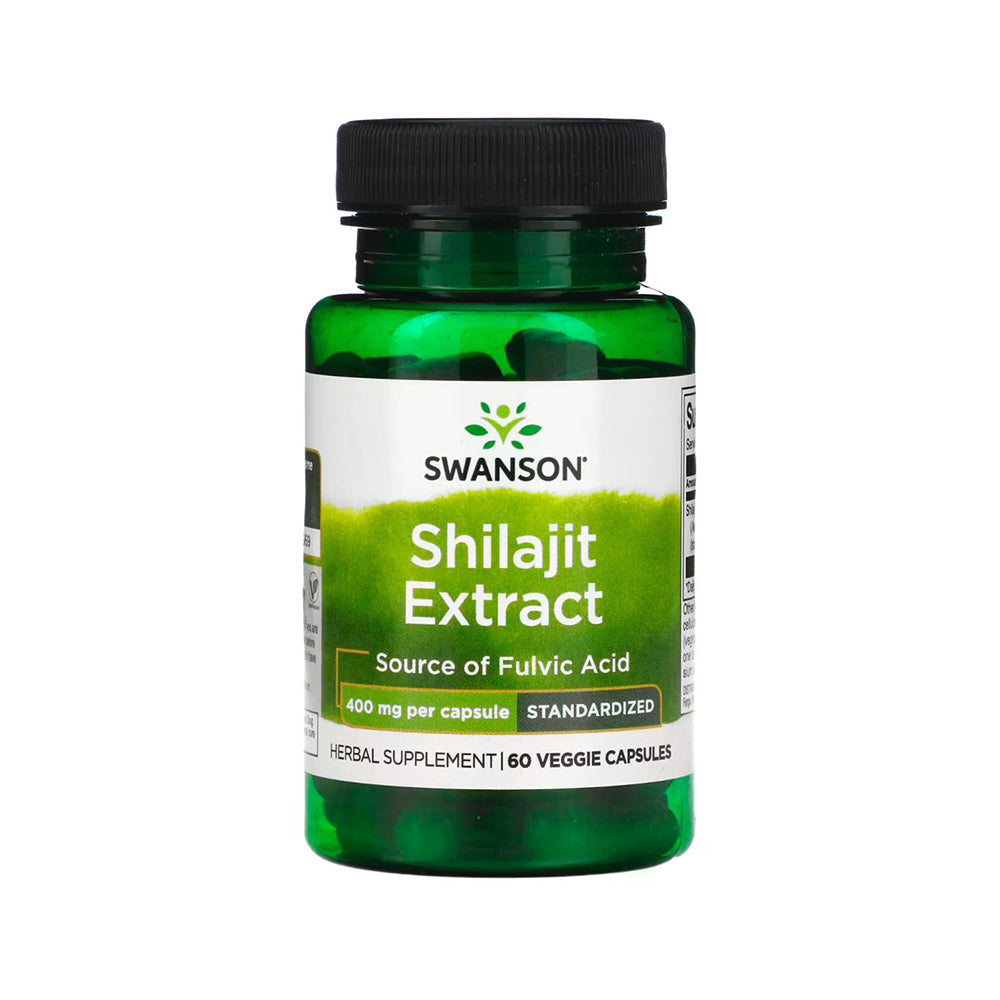 Swanson Shilajit Extract Source Of Fulvic Acid-400MG-60Serv.-60Veggie Capsules