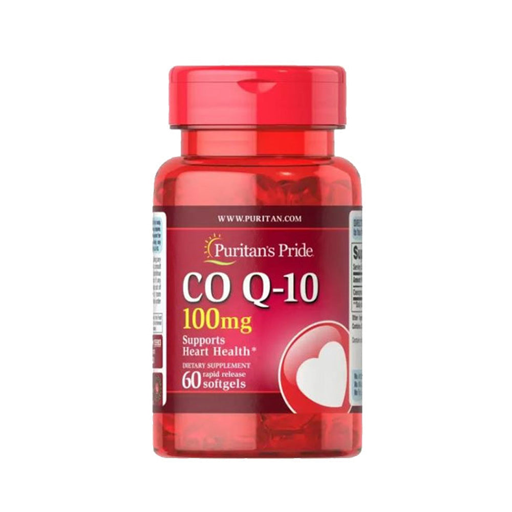 Puritan's Pride Co Q-10 100Mg-60Serv.-60Rapid Release Softgels.