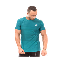 X Line X Dot T shirt - Sea Green