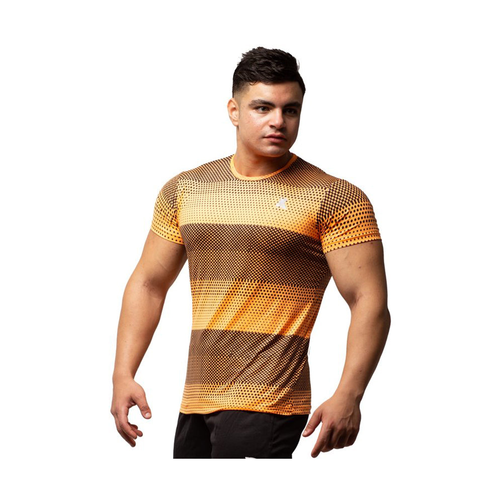 X Line X Dot T shirt - Neon Orange
