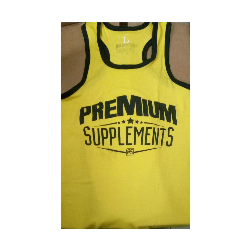 Premium Supplements T-Shirt Cut-yellow