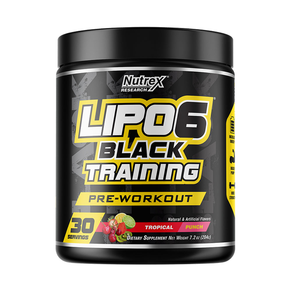 Nutrex Research Lipo 6 Black Training Pre-Workout-30Serv.-204G.-Tropical Punch