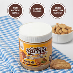 Organic Nation Cashew Spread pro+ added whey protein-275G.-Lotus