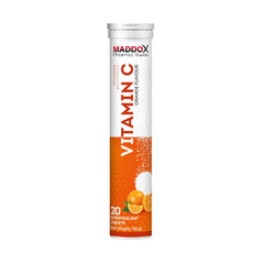 Maddox Pharma Swiss Vitamin C240-20Serv.-20Effervescent Tablets-90G-Orange