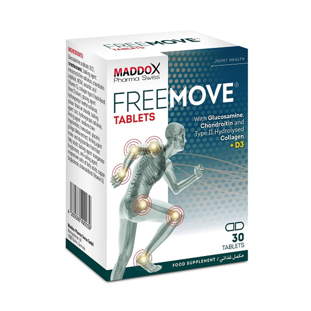 Maddox Pharma Swiss Free Move Tablets+D3-30Tab.-30Serv