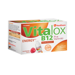 Healthera Vitalox B12 Energy-10Serv.-10Oral Amp.-Raspberry