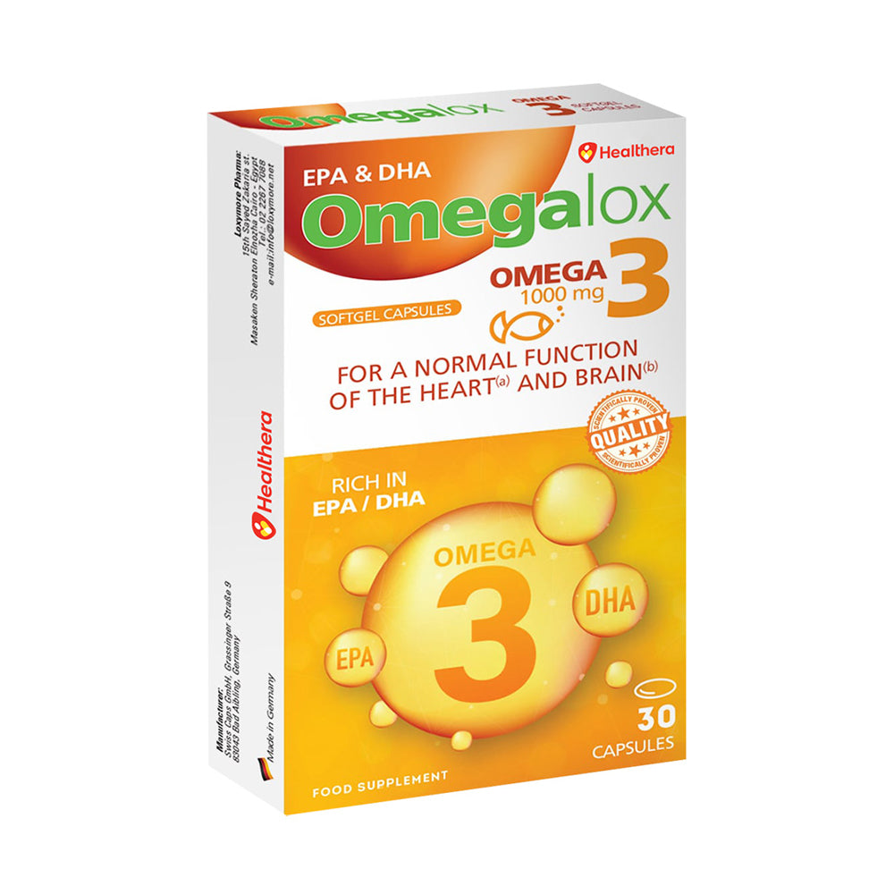 Healthera Omegalox Omega3-1000Mg.-30Serv.-30Caps