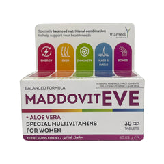 Maddovit Eve+Aloe Vera Special Multivitamins For Women-30Serv.-30Tablets
