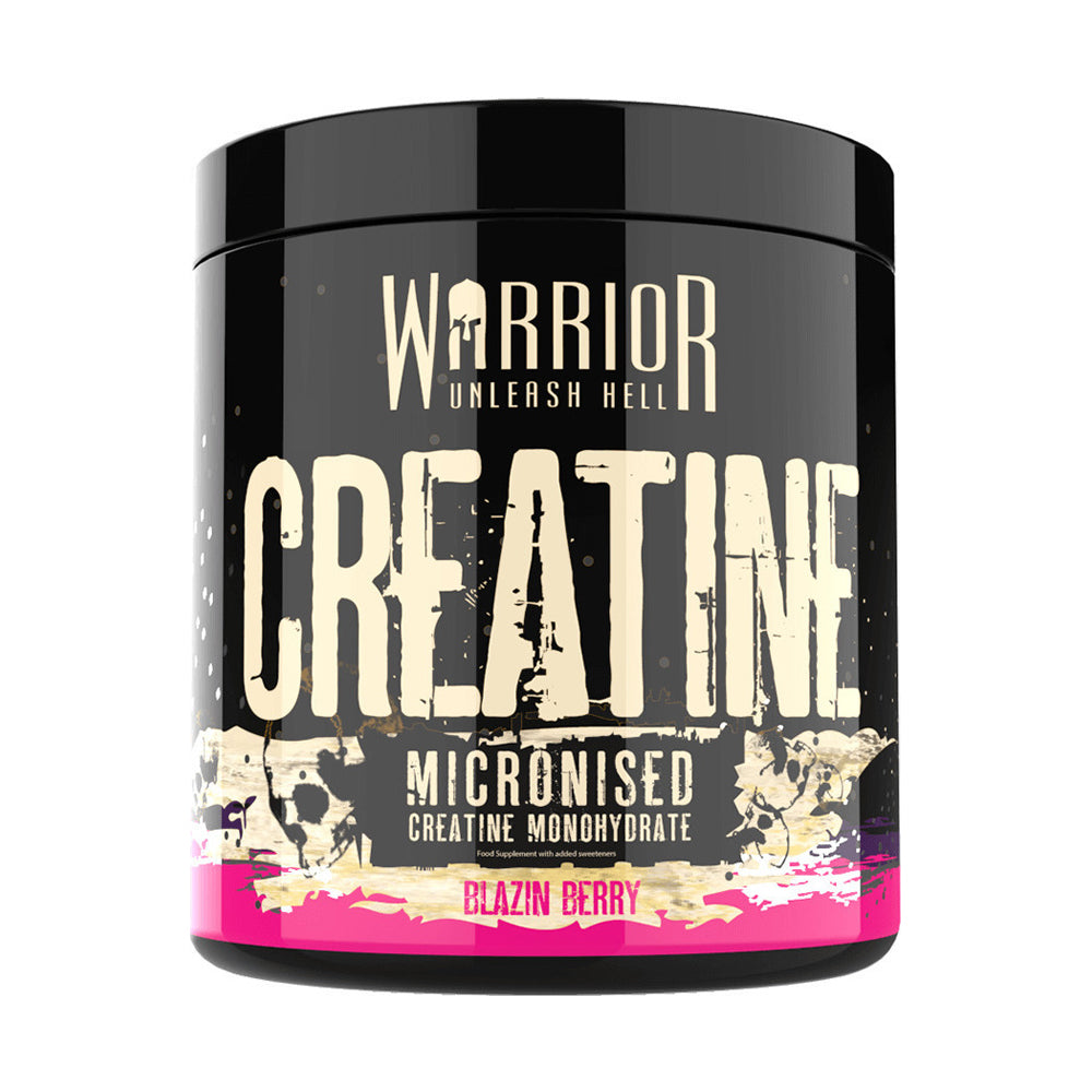 Warrior Unleash Hell Creatine Micronised-60Serv-300G-Blazin Berry