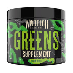 Warrior Greens Supplement-30Serv.-150G.-Green Apple