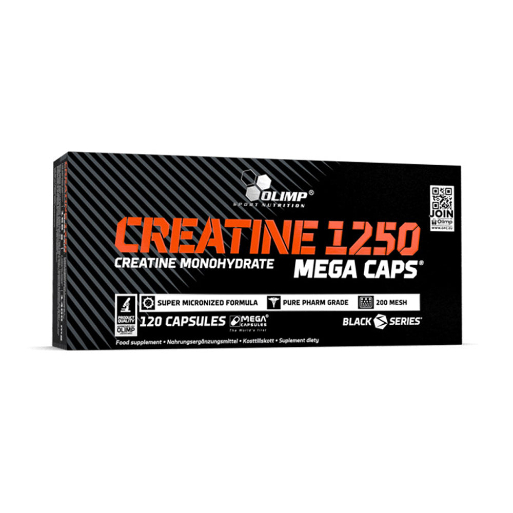 Olimp Creatine 1250 Creatine Monohydrate Mega Caps-30Serv.-120Capsules