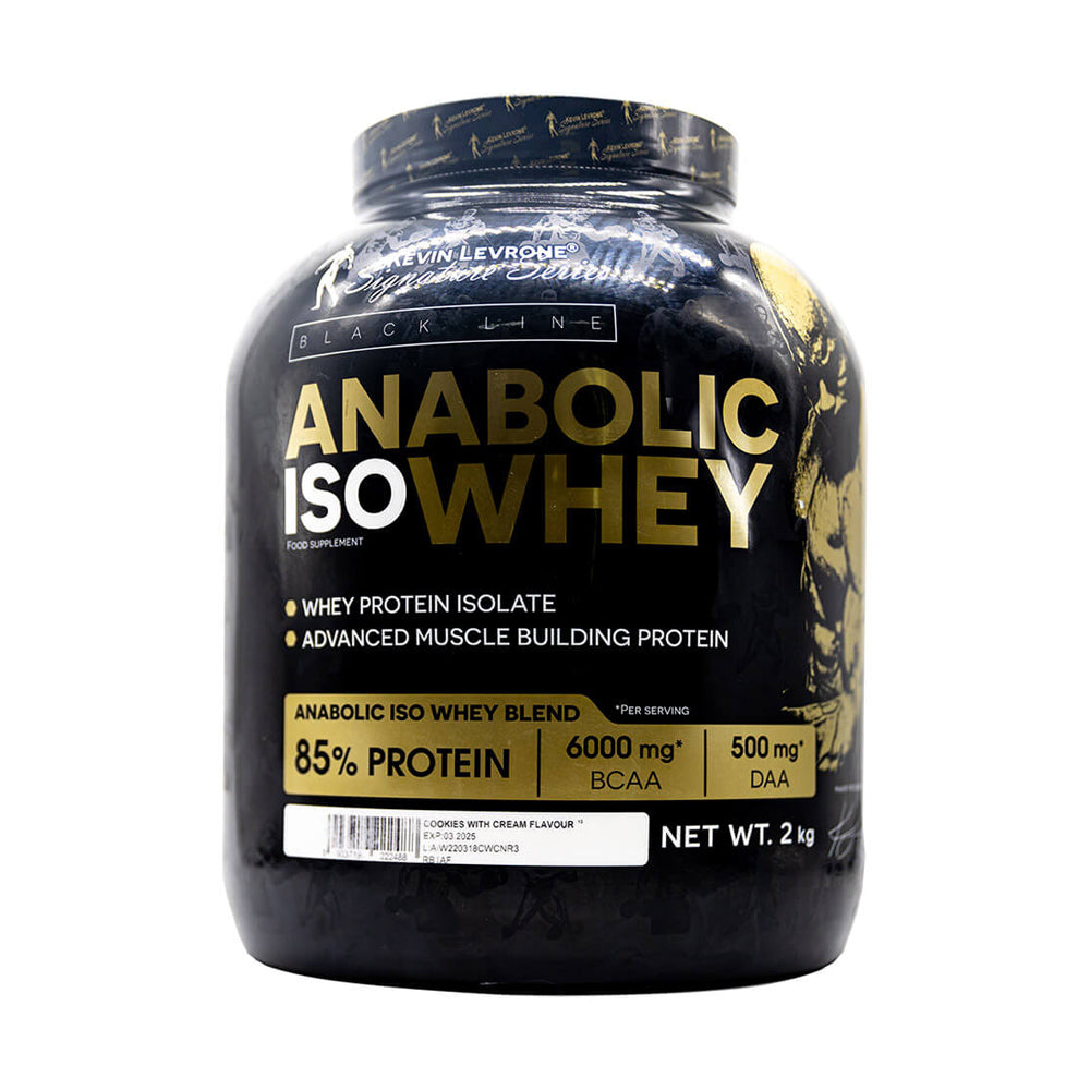 Kevin Levrone Black Line Anabolic ISO Whey-66Serv.-2Kg.-Cookies With Cream