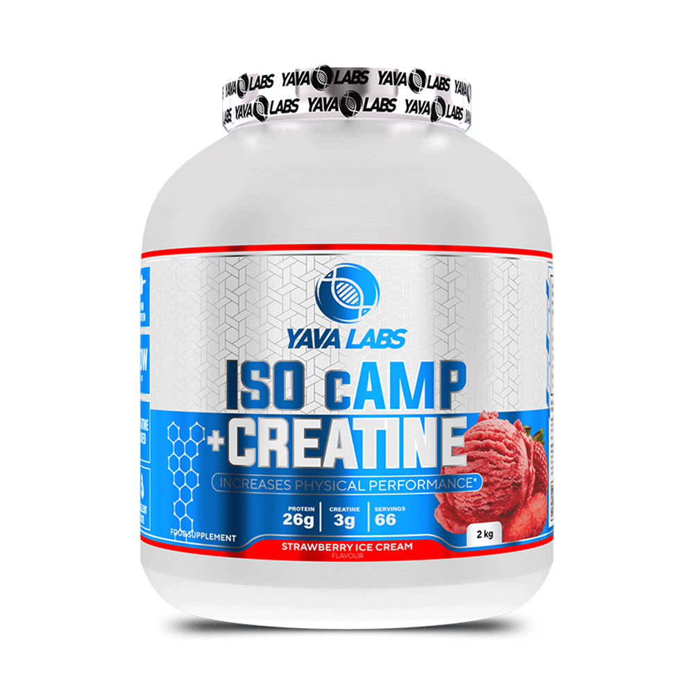 Yava Labs Pure Iso Camp + Creatine increases Physical Performance-66Serv-2KG