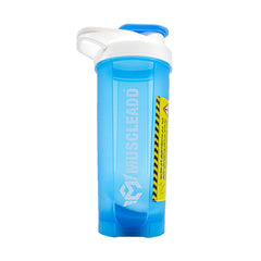 Muscle Add Shaker With plastic shaking Ball-700Ml-Blue&White