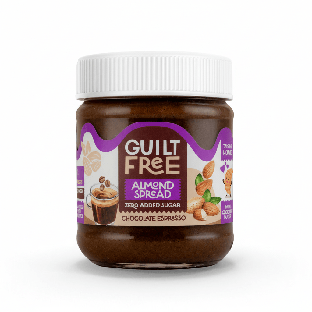 Organic Nation Guilt Free Almond Spread-200G-Espresso Cream