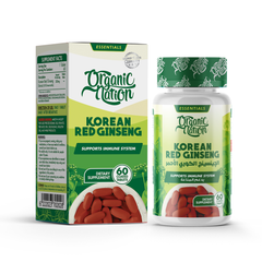 Organic Nation Red Korean Ginseng-60Serv.-60Coated Tablets
