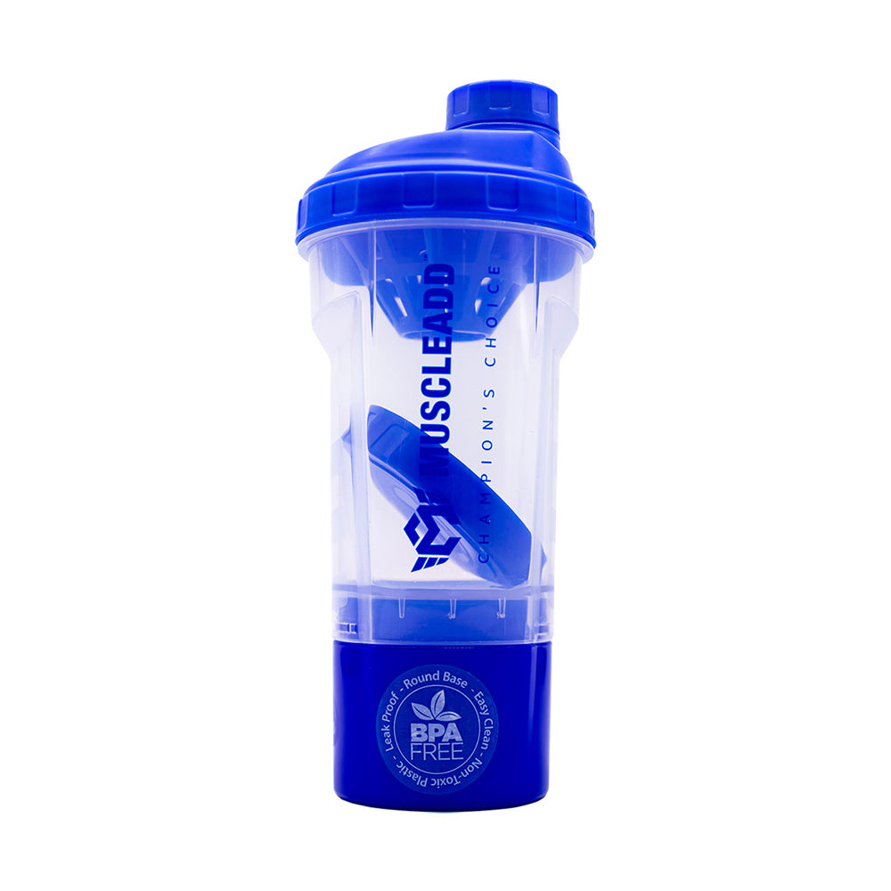 Muscle Add Smart Shaker-550Ml.-Clear Blue