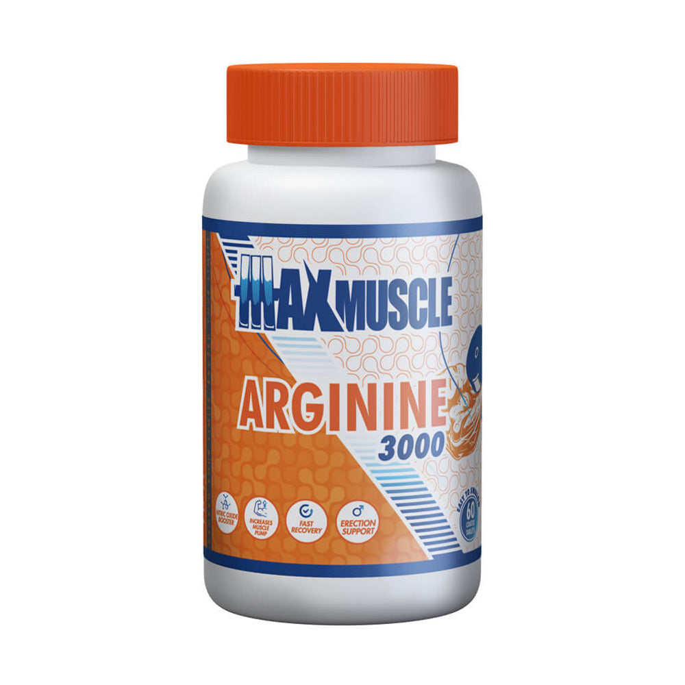 Max Muscle Arginine 3000-30Serv.-60Coated Tablets
