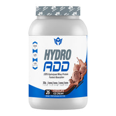 Muscle Add Hydro Add 100% Hydrolyzed Whey Protein Fastest Absorption Chocolate Ice Cream