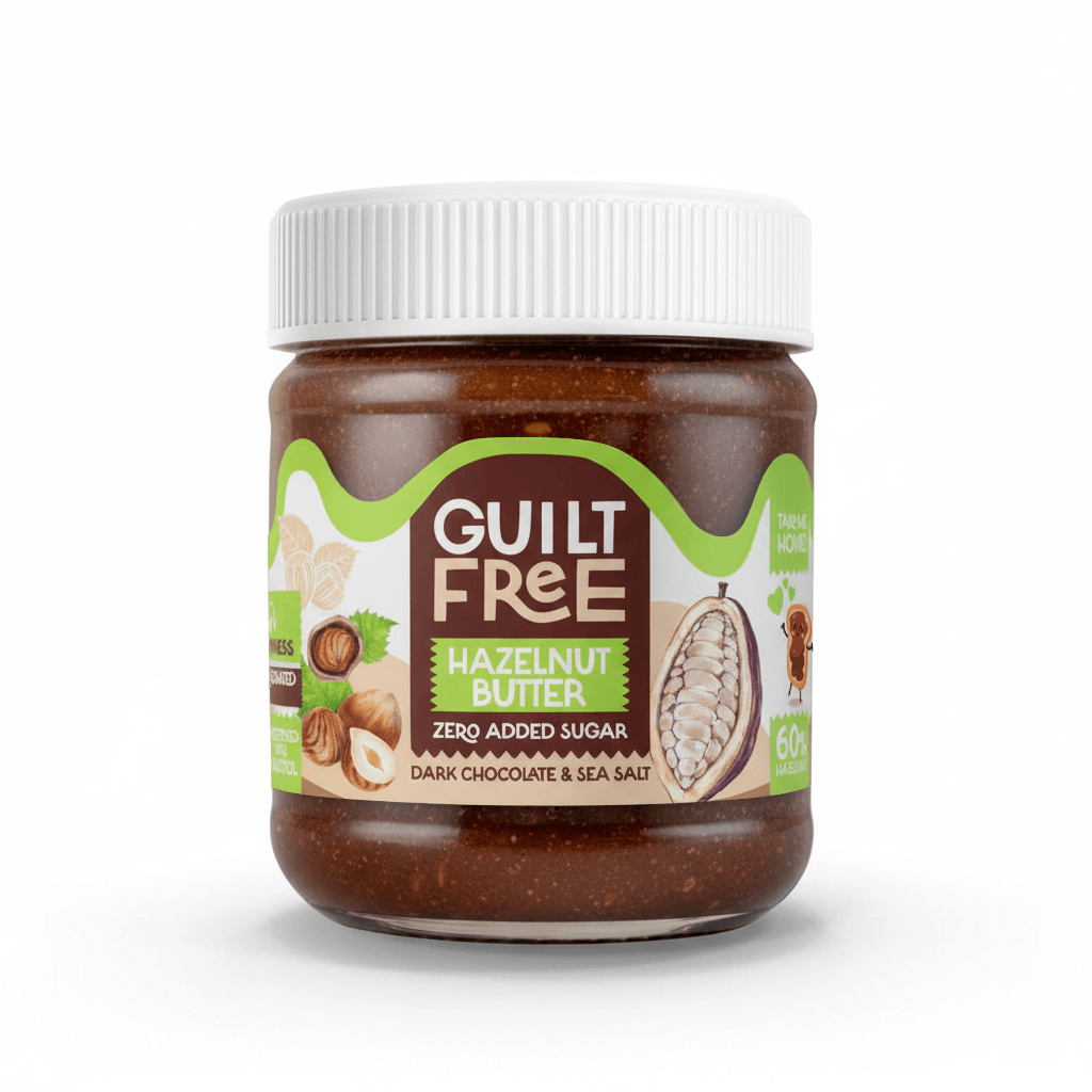 Organic Nation Guilt Free Hazelnut Butter-200G-Dark Chocolate and Sea Salt