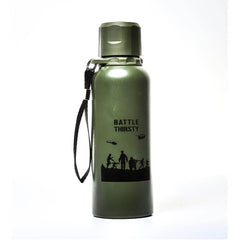 Max Muscle Army Stainless Thermos Bottle-400ml