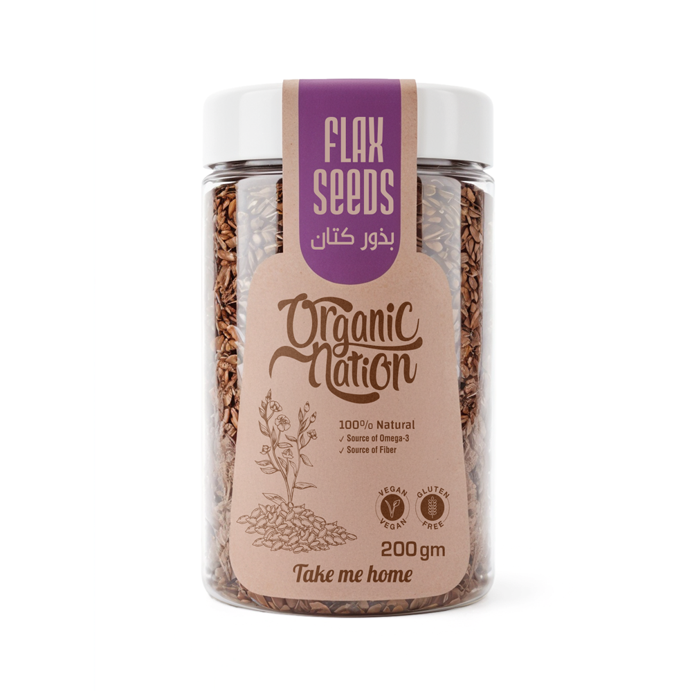 Organic Nation Flax Seeds-200G